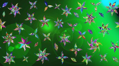 Suluboya etkisi. Organik elementler. Raster deseni. Botanik çizim deseni.