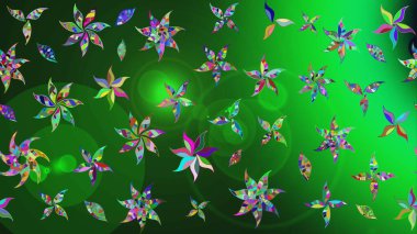 Çiçek tasarımı için inanılmaz bir kolaj cenneti tarzı. Parlak çiçekli kolaj çiçekleri. Çiçekli zambaklar eskiz arka planı.