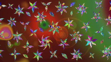 Raster deseni. Botanik çizim kalıbı. Organik elementler. Suluboya etkisi.