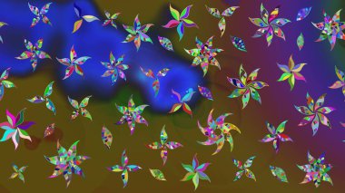 Çiçek eskiz deseni. Raster Yumuşak kumaş deseni. Klasik taslak çizimi. Raster çiçek izi..