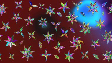 Eskiz arkaplan modeli. Raster - stok. Vadinin kırmızı ve kahverengi renkli çiçekleri. Suluboya, elle çizilmiş.