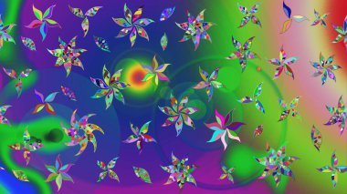 Tekstil, kumaş, kapaklar, duvar kağıtları, baskı, naylon, koleksiyon defteri, örgü, dekupaj için güzel bir eskiz. Küçük yeşil ve mavi çiçeklerle oldukça kaliteli besin torbası deseni.