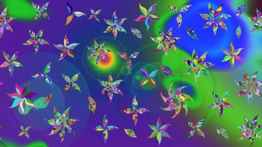 Güzel kumaş deseni. Bahar çiçekleriyle güzel bir çiçek deseni çizmişsin. Raster illüstrasyonu.