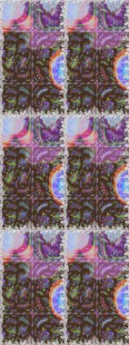 Kahverengi ve nötr renklerde şirin çiçek desenleri. Düz Çiçek Elementleri Tasarımı. Raster Modaya uygun kumaş deseni. Renkli Bahar Teması Kusursuz Arkaplan.