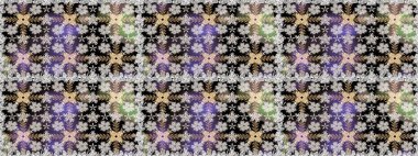 Gri ve nötr renklerde çiçeklerle kusursuz çiçek deseni. Suluboya tarzında gri ve nötr renkte çiçekler.