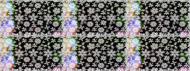 Raster Hip kumaş deseni. Kusursuz Vintage Çiçek Deseni.