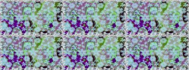 Raster illüstrasyonunda kusursuz çiçek deseni. Düz Çiçek Elementleri Tasarımı. Tarafsız ve mavi renkte çiçekler. Renkli Yaz Temalı Kusursuz Arkaplan.