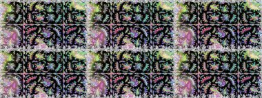 Nazik romantik baskı. Siyah ve nötr renklerde çiçekler. Bahar mevsimi. Raster dikişsiz şirin çiçek deseni. Tatil havası..