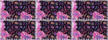 Çiçekler suluboya tarzında siyah ve nötr renklerde. Siyah ve nötr renklerde çiçeklerle kusursuz çiçek deseni.