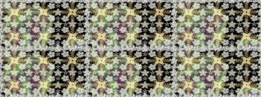 Raster illüstrasyonu. Tarafsız ve gri renklerde şirin çiçekler. Küçük çiçekli basit, dikişsiz desen. Moda baskısı, albüm, ambalaj kağıdı, duvar kağıdı için zarif dekoratif süslemeler..