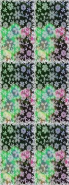 Raster dikişsiz şirin çiçek deseni. Tatil havası. Bahar mevsimi. Nazik romantik baskı. Gri ve nötr renkte çiçekler.