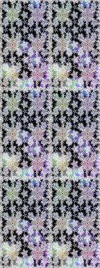 Düz Çiçek Elementleri Tasarımı. Kusursuz Chichi kumaş deseni. Renkli Bahar Temalı Kusursuz Arkaplan. Raster illüstrasyonu. Çiçek deseni.