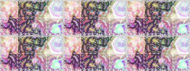 Tarafsız ve gri renklerde çiçekler. Raster illüstrasyonunda kusursuz çiçek deseni.