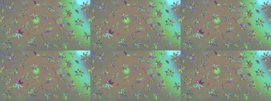 Sevimli çiçek raster deseni. Sketch Colour Spring Theme eskiz kalıbı. Düz Çiçek Elementleri Tasarımı. Gri ve bej renkli çiçekler.