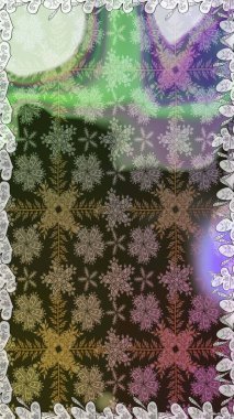 Kusursuz bir arka plan modeli. Raster - stok. Yapraklı çiçekler ve kır ve kahverengi renkli papatya çiçekleri..