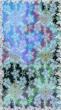 Raster illüstrasyonunda kusursuz çiçek deseni. Mavi ve nötr renkte çiçekler.