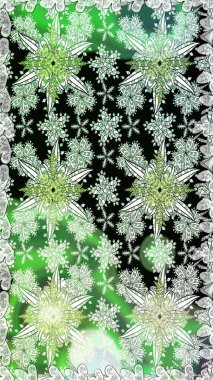 Yeşil ve nötr renklerde çiçekler. Çiçekli karalama şeklinde Raster çiçek deseni. Nazikçe, güzel çiçek arkaplanı..