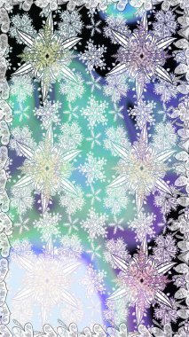 Çiçeklerle suluboya desenli çiçek deseni. Raster illüstrasyonu. Tarafsız ve mavi renklerde Asyalı tekstil.