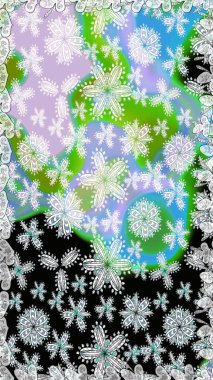 Tarafsız ve siyah renklerde çiçekler. Düz Çiçek Elementleri Tasarımı. Sevimli çiçek raster deseni. Renkli Bahar Teması Kusursuz Arkaplan.