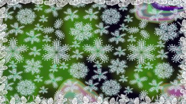 Yeşil ve nötr renklerde çiçekler. Raster illüstrasyonu. Raster illüstrasyonu. Asya tekstil tarzında. Kusursuz çiçek deseni.