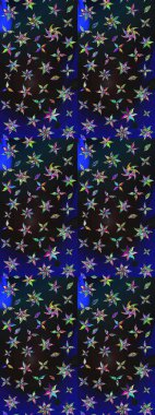 Çiçek desenli raster, gri ve mavi çizgi grafik desenli soyut raster arkaplan. Modern stil dokusu.