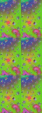 Ton halinde. Suluboya desenli çiçek deseni. Çiçeğin suluboya çizimlerinin mükemmel deseni. Moda baskısı. Dekorasyon ve tasarım için güzel desen.