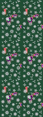 Karşılama ya da düğün geçmişi olarak kullanılabilir. Doğal kozmetik ürünleri, parfüm, çiçekçi dükkanı için bahar ihalesi tasarımı. Paket kağıdı için en iyisi. Yeşil ve nötr lale çiçekli Raster çizim deseni.