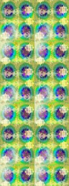 Raster illüstrasyonu. Yeşil, nötr ve mavi kar taneleri. Noel ve yeni yıl moda baskıları için tatil tasarımı. Kar tanelerinin soyut arkaplanlı Noel deseni.