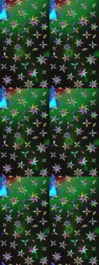 Güzel suluboya yaz çiçekleri deseni..