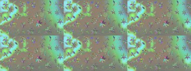 Eskiz modeli etnik tasarım. Yatak çarşafları, ceket, paket tasarımı, kumaş ve moda kavramları için tekstil baskısı. Çiçekleri, deniz kabukları, mandalaları ve suluboya efektleri olan deniz altyapısı.