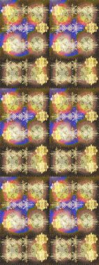 Raster illüstrasyonu. Kış konsepti Kahverengi, nötr ve bej renklerde kar tanelerinden oluşan kış deseni. Düz yatıyordu.