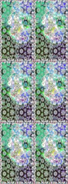 Eski usul. Raster illüstrasyonu. Kumaş, tekstil, duvar kağıdı baskısı için. Kusursuz bir geçmişi var. Tomurcukları papatya çiçekleri olan sevimli bir çiçek deseni. Miles Fleur, dandik süs.