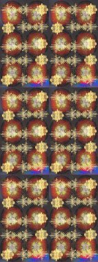 Elle çizilmiş kartanesi karalaması. Raster illüstrasyonu. Yılbaşı kış tasarımı için renkli kar taneleri.