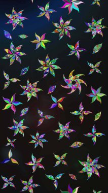 Çiçekler, dallar, bitkiler ve çiçekler. El çizimi. Güzel kumaş deseni. Raster illüstrasyonu.