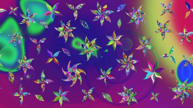 Arkaplan dokusu, duvar kağıdı, mor ve mor renkli çiçek teması. Soyut etnik raster çizim kalıbı. Kabile sanatı boho baskısı, klasik çiçek arkaplanı.