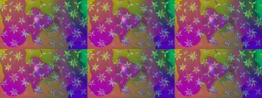 Küçük çiçekteki sevimli çiçek deseni. Güzel karalamalı çiçek desenli çizim. Raster illüstrasyonu. Güzel kumaş deseni.