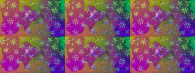 Küçük çiçekteki sevimli çiçek deseni. Güzel karalamalı çiçek desenli çizim. Raster illüstrasyonu. Güzel kumaş deseni.