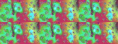 Güzel suluboya yaz çiçekleri deseni..