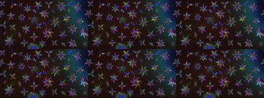 Renkli çizim kalıbı. Gri ve kahverengi renkli şirin tekstil tarzında. Çiçek arkaplan. Raster illüstrasyonu. Çiçek duvar kağıdı.