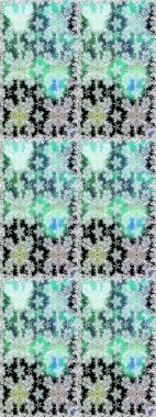 Raster illüstrasyonunda kusursuz çiçek deseni. Tarafsız renklerde çiçekler. Renkli Yaz Temalı Kusursuz Arkaplan. Düz Çiçek Elementleri Tasarımı.