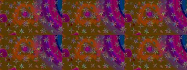 Kumaş, tekstil, duvar kağıdı baskısı için. Tomurcukları papatya çiçekleri olan sevimli bir çiçek deseni. Raster illüstrasyonu. Miles Fleur, süslü püslü bir süs. Eskiz geçmişi. Antika retro tarzı.