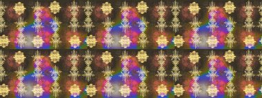 Noel için tatil tasarımı, yeni yıl moda baskıları. Güzel tasarım. Raster illüstrasyonu. Kar tanelerinin soyut arkaplanlı Noel arkaplanı. Kahverengi, menekşe ve bej kar taneleri.