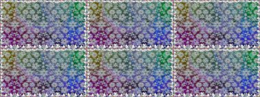 Raster kına tarzı. Sorunsuz süsleme yazdırma. Hint çiçek Paisley patten kenarlık. Etnik Mandala havlu. Kartvizit arka plan boyama kitabı, zemin, tekstil, tebrik için kullanılabilir.