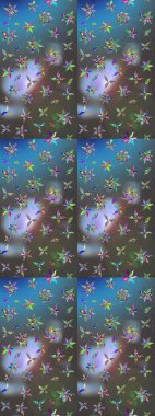 Güzel kumaş deseni. Hoş bir çiçek geçmişi var. Küçük bir çiçekte eskiz deseni. Raster illüstrasyonu.