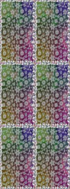 Güzel çiçek deseni. Gri renkli çiçekler. Düz Çiçek Elementleri Tasarımı. Renkli Bahar Teması Kusursuz Arkaplan.