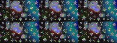 Raster Moda kumaş deseni. Çizgi çizimi kalıbı. Şirin çiçekler..