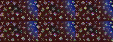 Üst manzara, yumuşak kahverengi ve mor renkli. Sevgililer günü ve tebrik kartı konsepti için şık bir davetiye. Manzaralı çiçek deseni. Çiçek kompozisyonu, el boyası, hassas şablon..