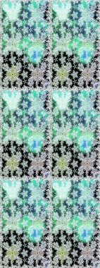 Raster illüstrasyonunda kusursuz çiçek deseni. Tarafsız renklerde çiçekler. Renkli Yaz Temalı Kusursuz Arkaplan. Düz Çiçek Elementleri Tasarımı.