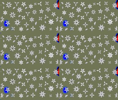 Eskiz modeli etnik tasarım. Yatak çarşafları, ceket, paket tasarımı, kumaş ve moda kavramları için tekstil baskısı. Çiçekleri, deniz kabukları, mandalaları ve suluboya efektleri olan deniz altyapısı.