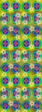 Kar Tanesi Simgesi. Raster illüstrasyonu. Raster illüstrasyonu. Yeşil, sarı ve mavi renklerde izole kar taneleri.